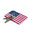 HELD4YOU - Klebematte im Design "Flagge USA"