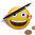 HELD4YOU-Klebematte im Design "Lach-Emoji"